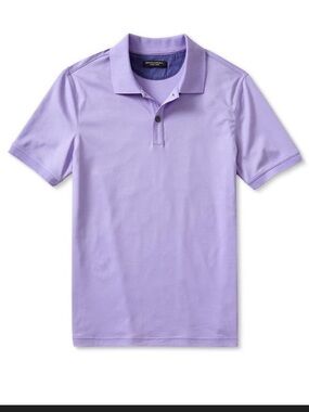 Banana Republic Luxury Touch Lavender Short-Sleeve Polo